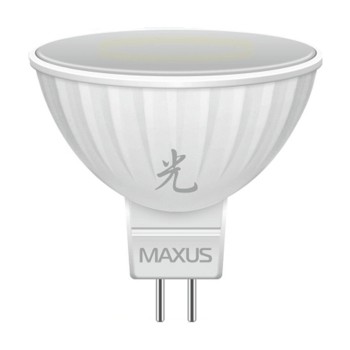 Светодиодная лампа Maxus LED-400-01 MR16 5W 4100K 220V GU5.3 АР